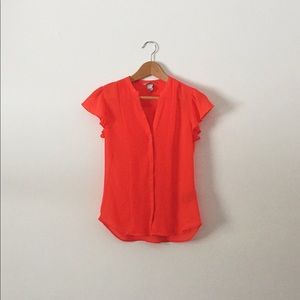 Bright Coral Blouse